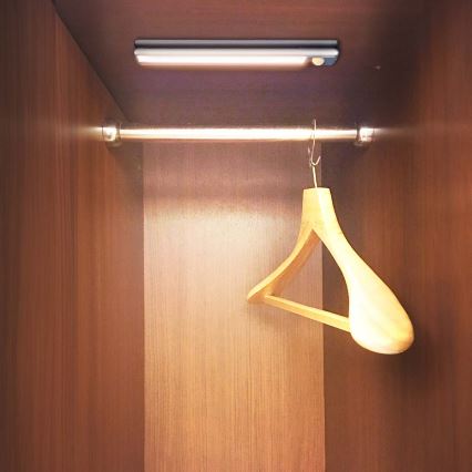 LED Genopladelig skabsbelysning med bevægelsessensor magnetisk LED/1W/1100 mAh 3000K