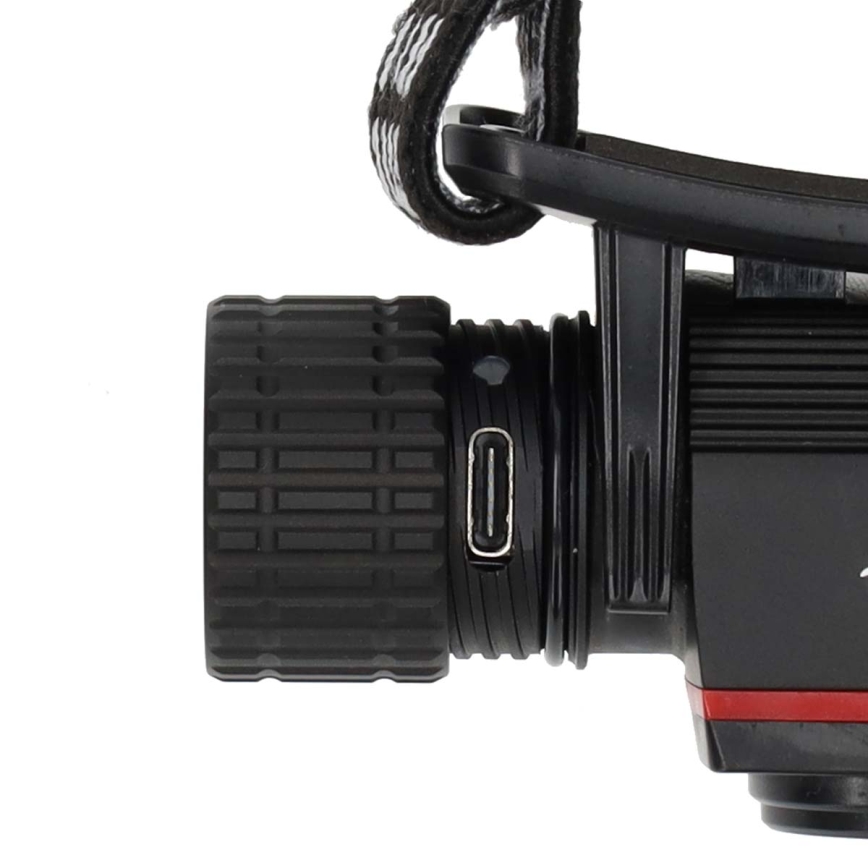 LED Dæmpbar genopladelig aluminiumpandelampe LED/10W/5V 2200 mAh IPX8 sort