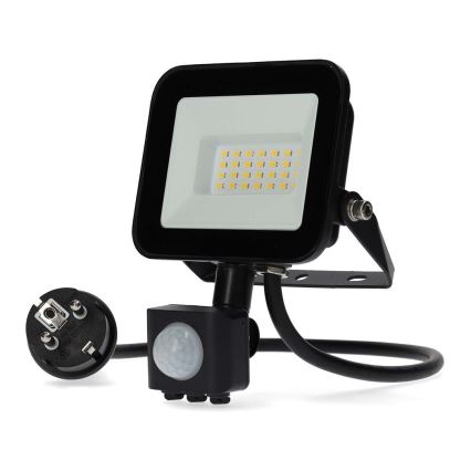 LED projektør med sensor LED/20W/230V 4000K IP44