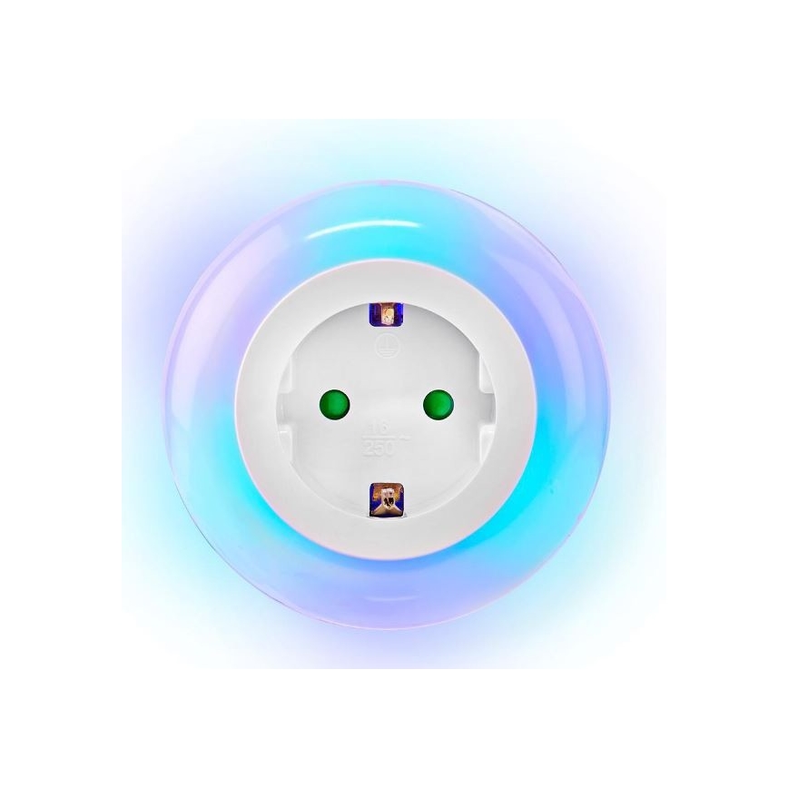 LED natlampe med sensor LED/0,6W/230V