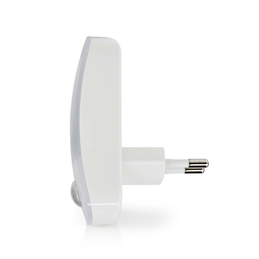 LED Vågelampe m. bevægelses- og skumringssensor LED/0,55W/230V hvid