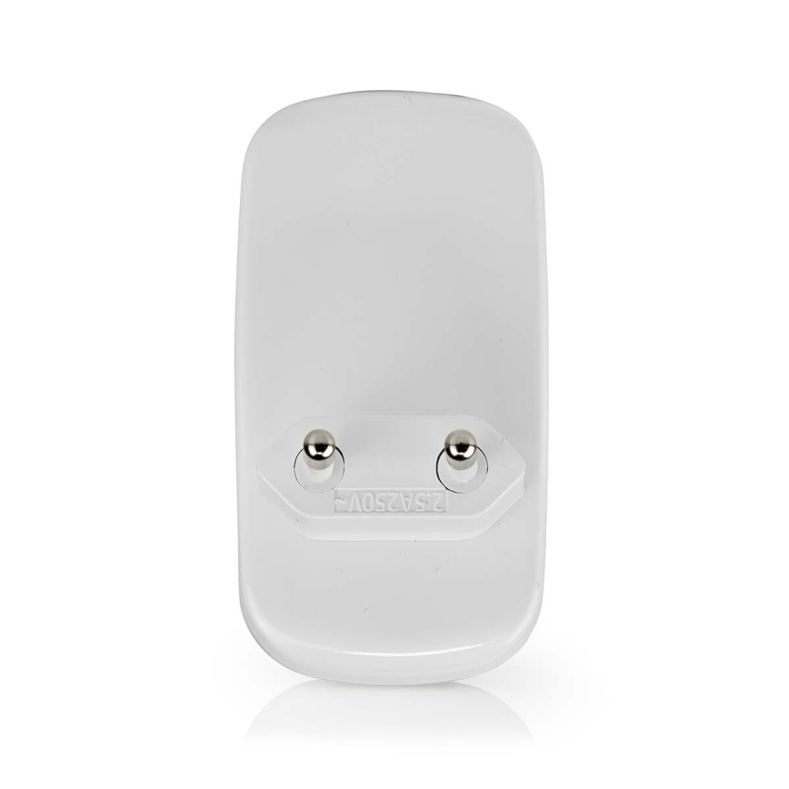 LED Vågelampe m. bevægelses- og skumringssensor LED/0,55W/230V hvid