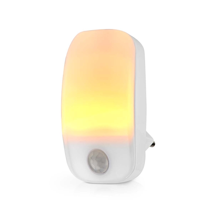 LED Vågelampe m. bevægelses- og skumringssensor LED/0,55W/230V hvid