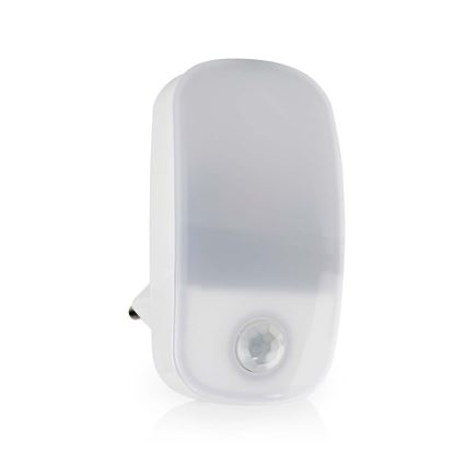 LED Vågelampe m. bevægelses- og skumringssensor LED/0,55W/230V hvid