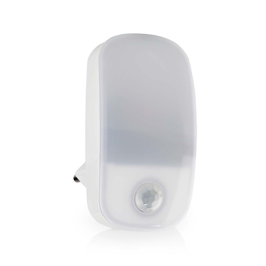 LED Vågelampe m. bevægelses- og skumringssensor LED/0,55W/230V hvid