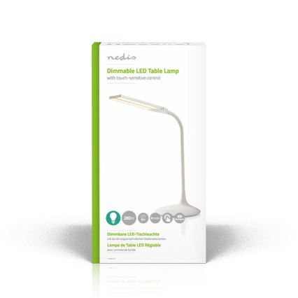 LED bordlampe dæmpbar LED/6W/5V 2200 mAh hvid