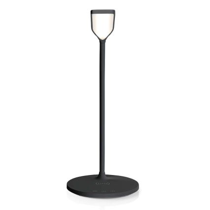 LED Dæmpbar touch-funktion flexible bordlampe med 15W trådløs opladning Qi LED/5,5W/230V 2700-6500K sort