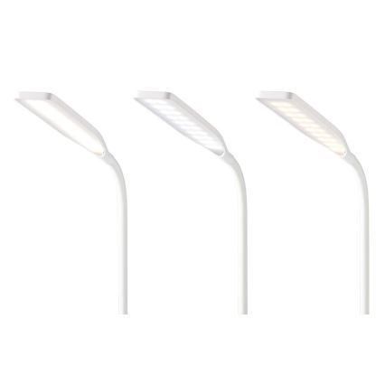 LED Dæmpbar touch-funktion flexible bordlampe med 15W trådløs opladning Qi LED/5,5W/230V 2700-6500K hvid