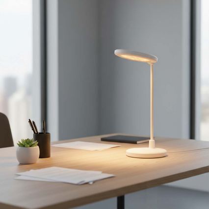 LED dæmpbar genopladelig berøringsbetjent lampe med spejl LED/6W/1200 mAh 3000/4000/5700K CRI 90 hvid
