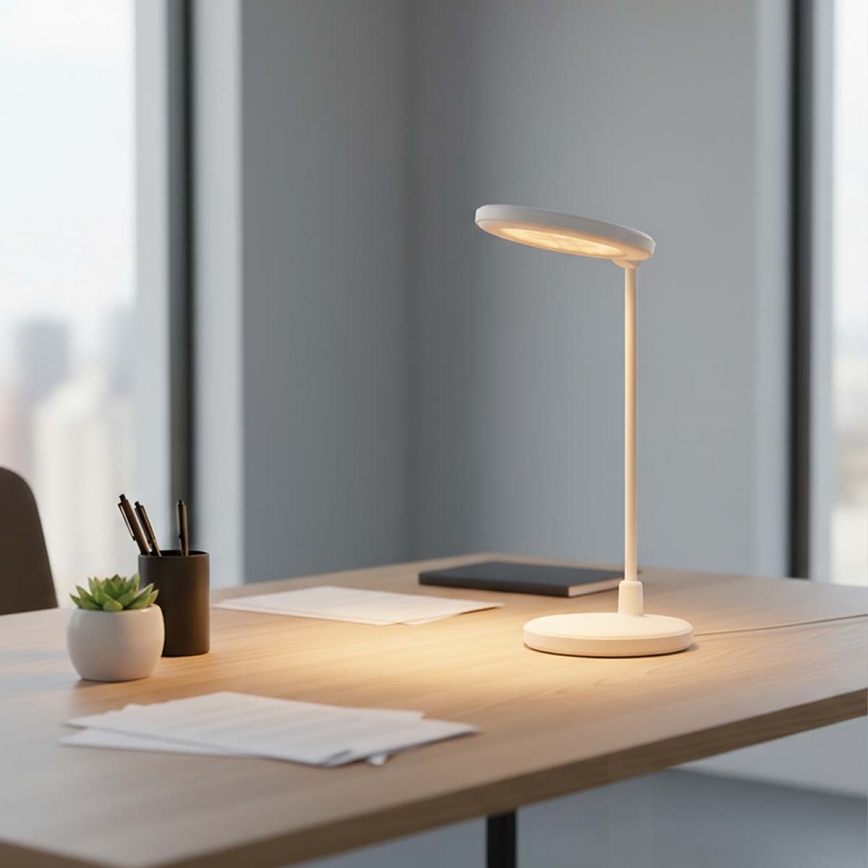 LED dæmpbar genopladelig berøringsbetjent lampe med spejl LED/6W/1200 mAh 3000/4000/5700K CRI 90 hvid