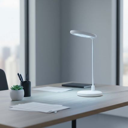 LED dæmpbar genopladelig berøringsbetjent lampe med spejl LED/6W/1200 mAh 3000/4000/5700K CRI 90 hvid