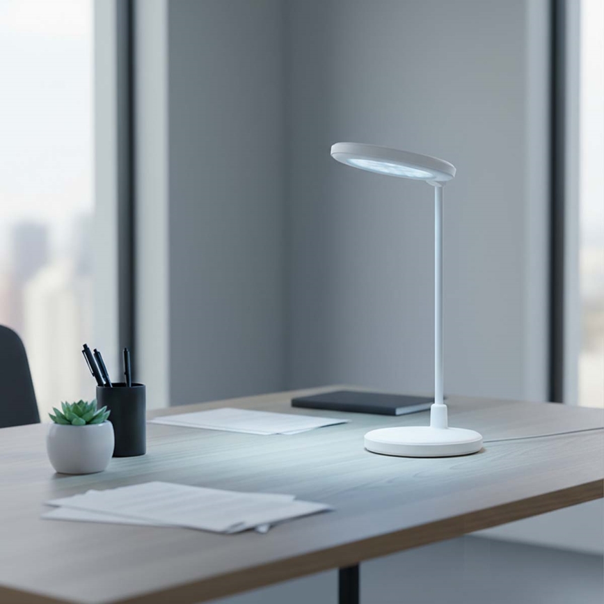 LED dæmpbar genopladelig berøringsbetjent lampe med spejl LED/6W/1200 mAh 3000/4000/5700K CRI 90 hvid