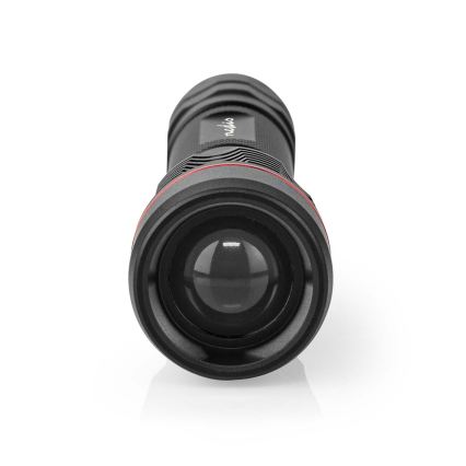 Dæmpbar genopladelig lommelygte i aluminium LED/10W/5V 2200 mAh IPX7 sort