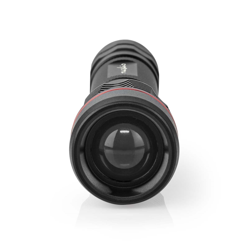 Dæmpbar genopladelig lommelygte i aluminium LED/10W/5V 2200 mAh IPX7 sort