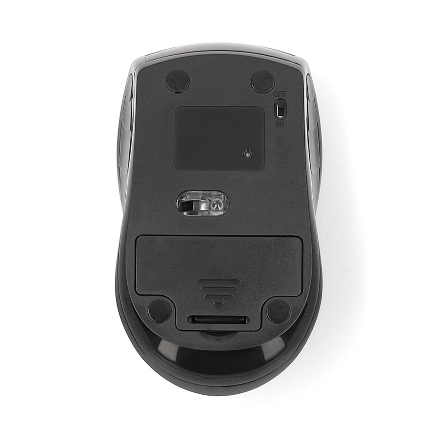 Trådløs mus 800/1200/1600 DPI 2xAAA sort