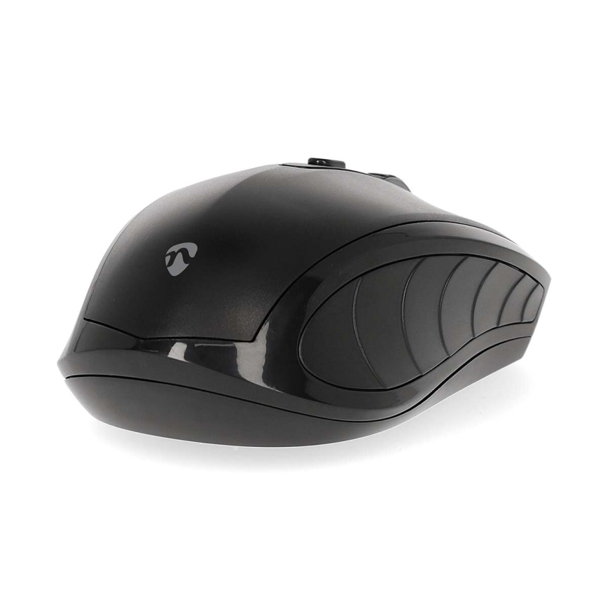 Trådløs mus 800/1200/1600 DPI 2xAAA sort