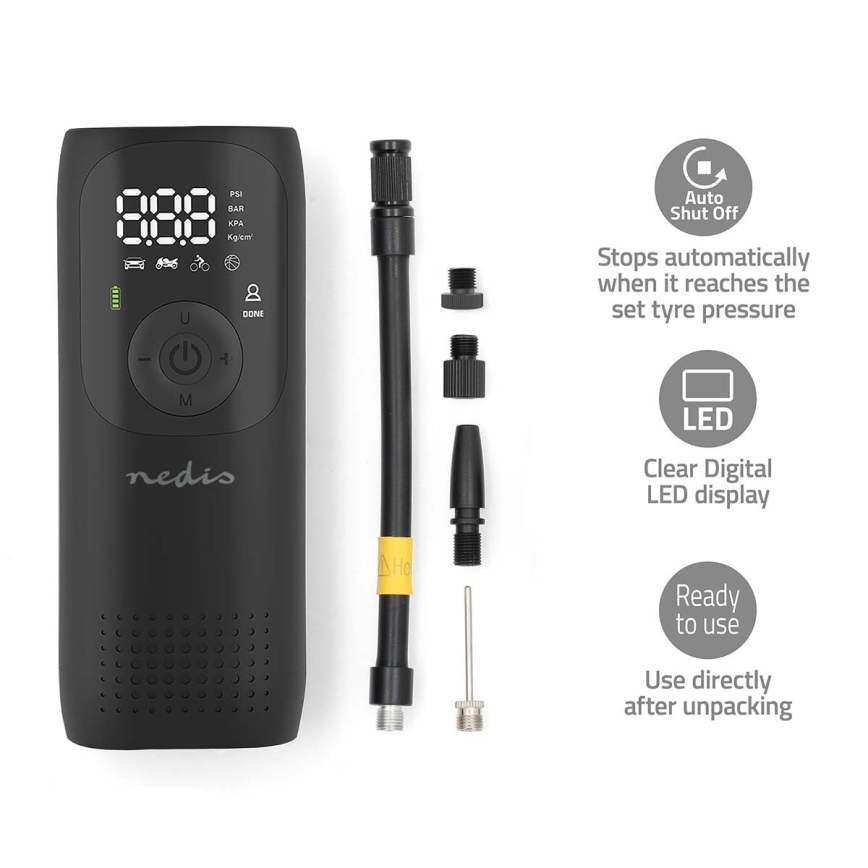 Digital lommekompressor 4000 mAh 5V