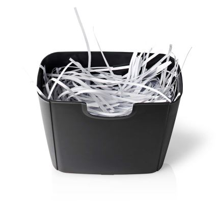 Papirstrimlemaskine til A4, kapacitet 10 l, 230 V, sort