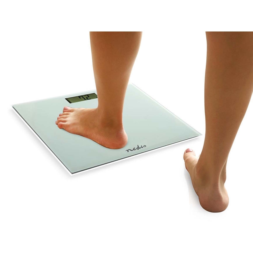 Digital personvægt 1xCR2032 hvid