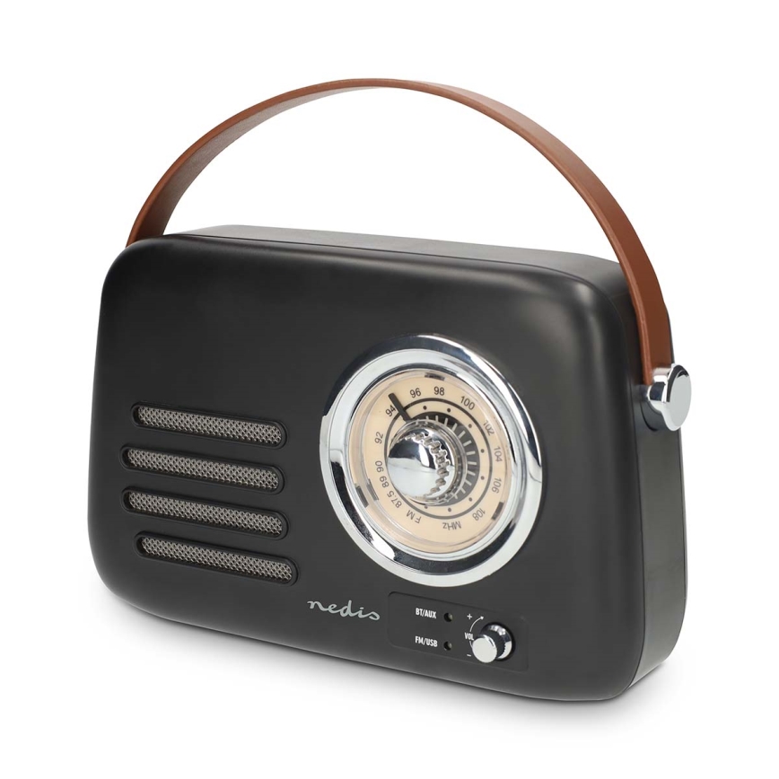 FM retro radio 3W/5V 1500 mAh