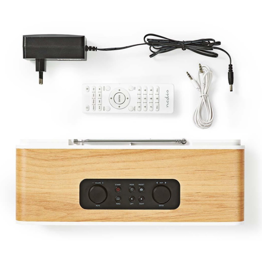 Internetradio multifunktionel 34W/230V DAB+ FM Wi-Fi Bluetooth USB + fjernbetjening