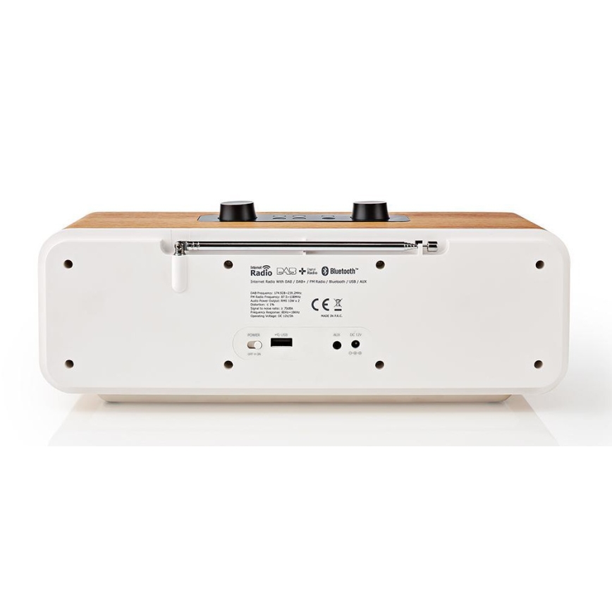 Internetradio multifunktionel 34W/230V DAB+ FM Wi-Fi Bluetooth USB + fjernbetjening