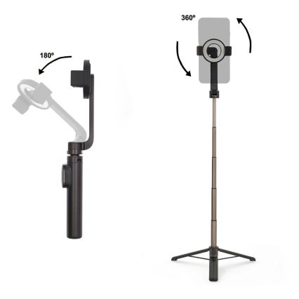 Magnetisk sammenklappelig selfie-stick 2-i-1 med stativ + fjernbetjening