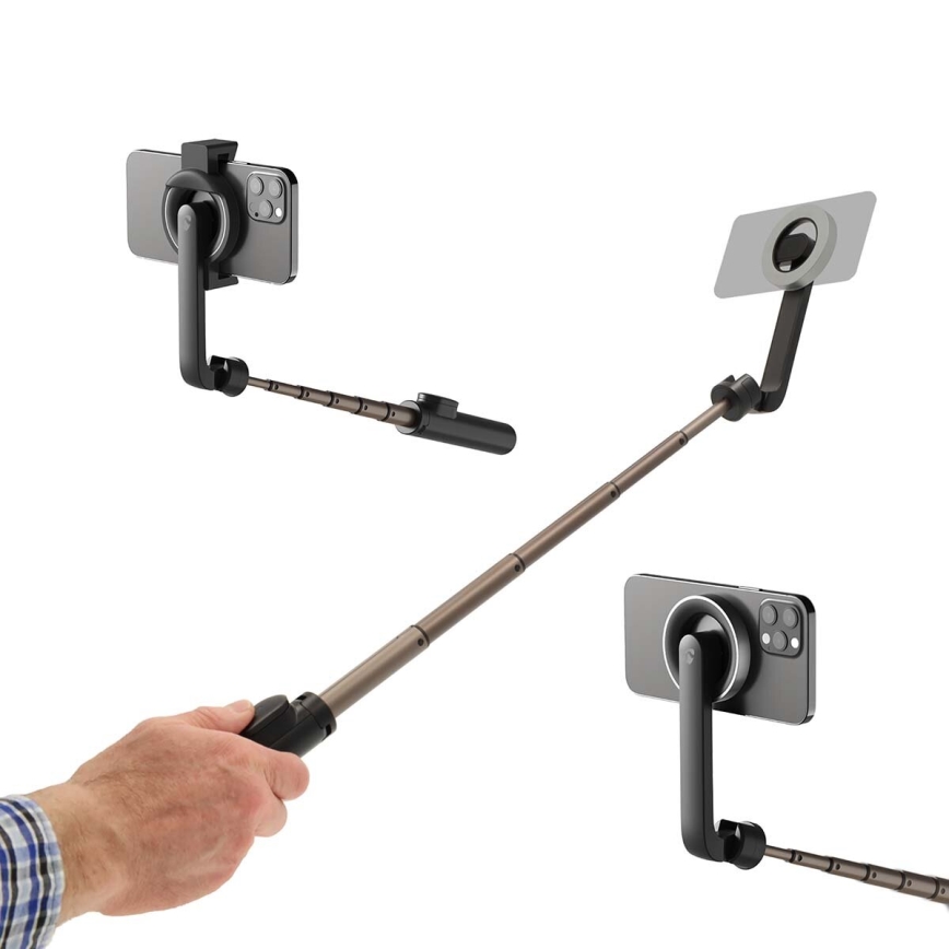 Magnetisk selfiestang foldbar 02.01.2001 med et stativ + fjernbetjening
