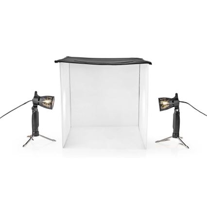 LED fotostudio transportabelt 2xGU10/5W/230V