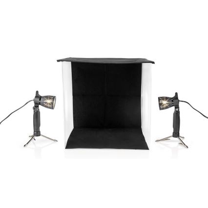 LED fotostudio transportabelt 2xGU10/5W/230V