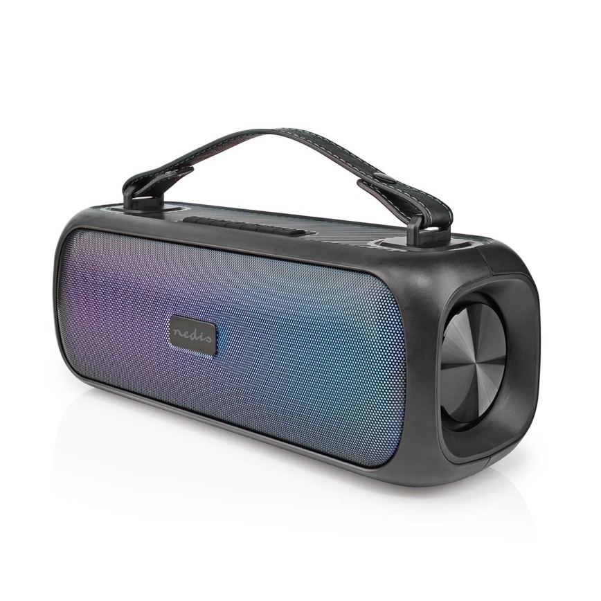 LED højtaler m. RGB-farver genopladelig 45W/3000 mAh IPX5