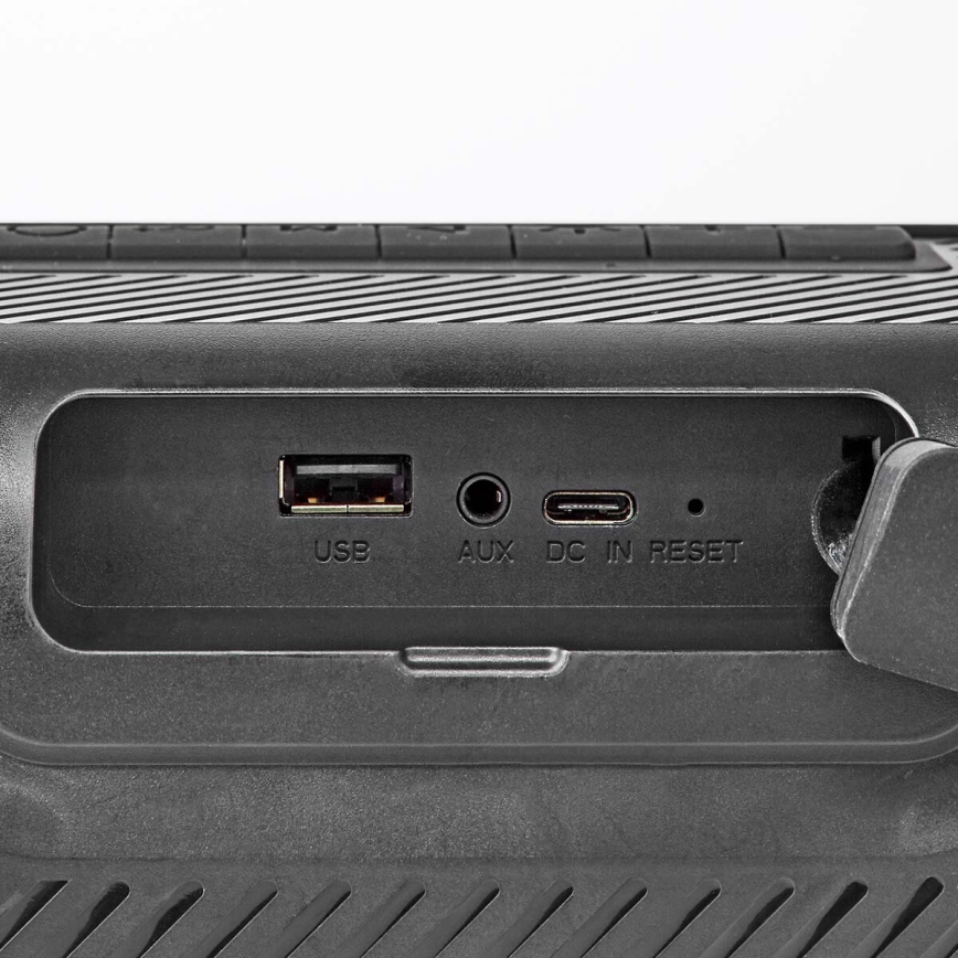 LED højtaler m. RGB-farver genopladelig 45W/3000 mAh IPX5