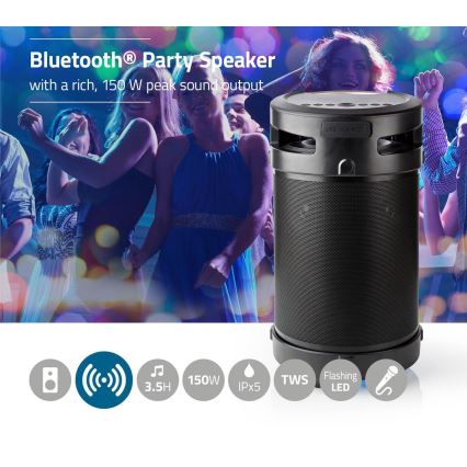 LED højtaler genopladelig 210W/4400 mAh IPX5
