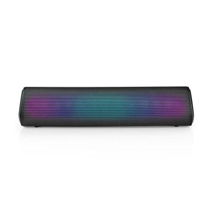 LED højtaler m. RGB-farver genopladelig 18W/1200 mAh