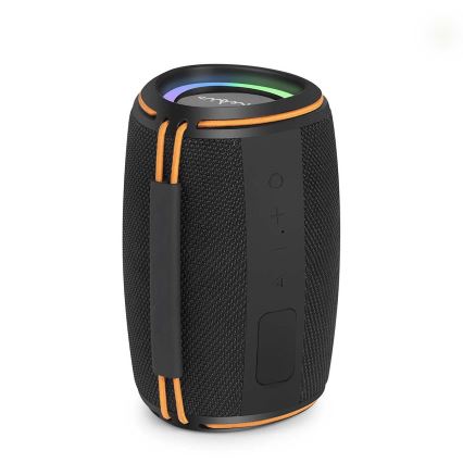 LED-genopladelig højttaler 40W/1200 mAh IPX4 sort