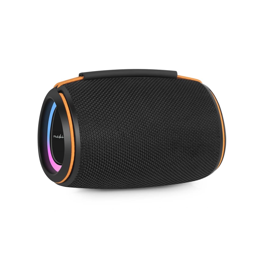 LED-genopladelig højttaler 40W/1200 mAh IPX4 sort