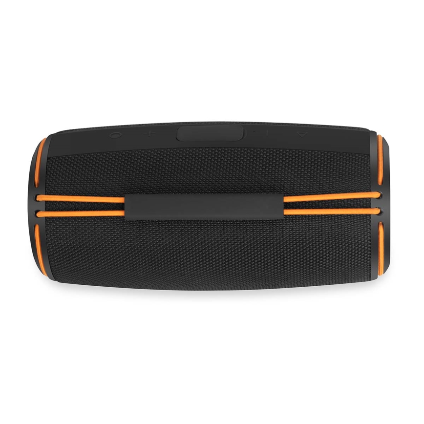 LED genopladelig højttaler 60W/2000 mAh IPX4 sort