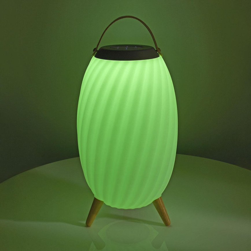 LED RGB Genopladelig bordlampe med højttaler 60W/2200 mAh IPX5