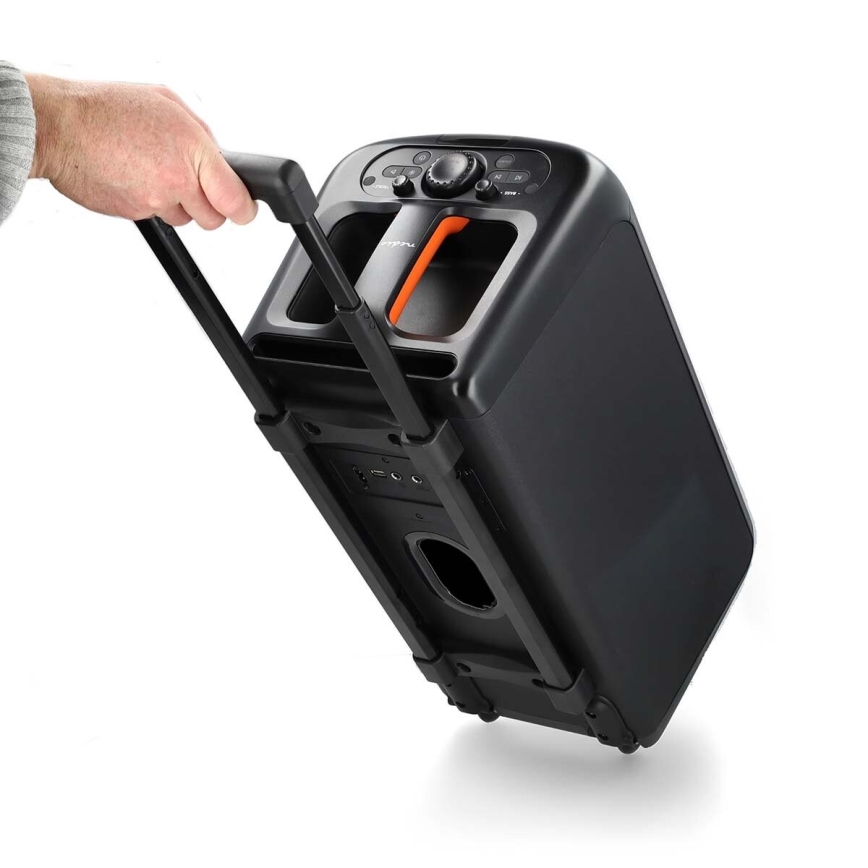 LED højtaler m. RGB-farver genopladelig 240W/4000 mAh + fjernbetjening