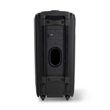 LED højtaler m. RGB-farver genopladelig 240W/4000 mAh + fjernbetjening