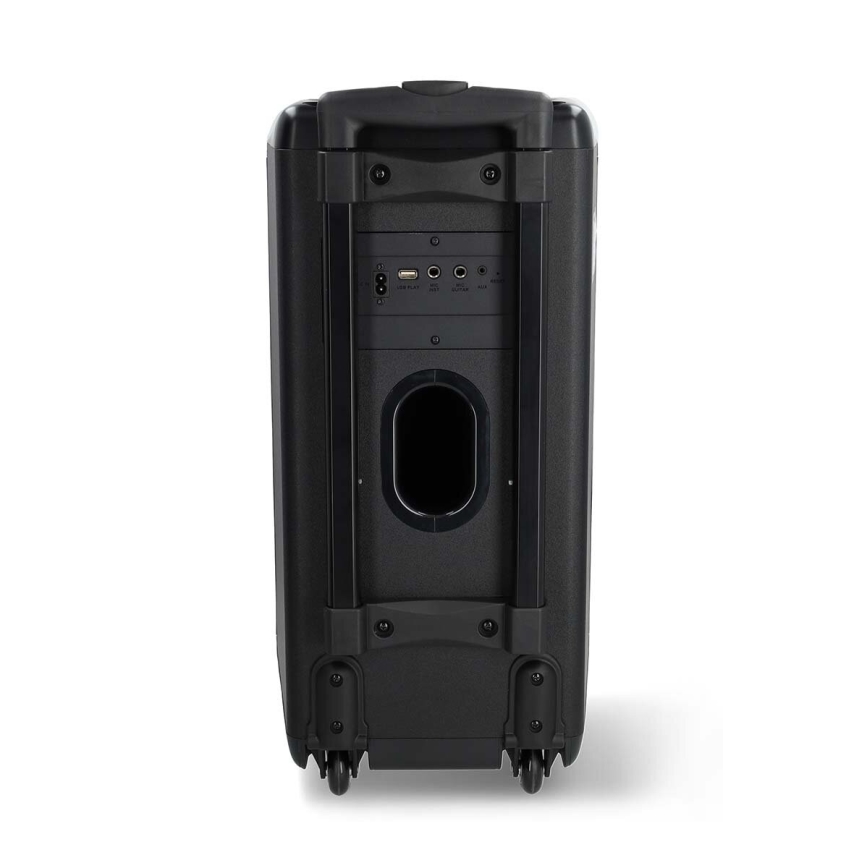 LED højtaler m. RGB-farver genopladelig 240W/4000 mAh + fjernbetjening