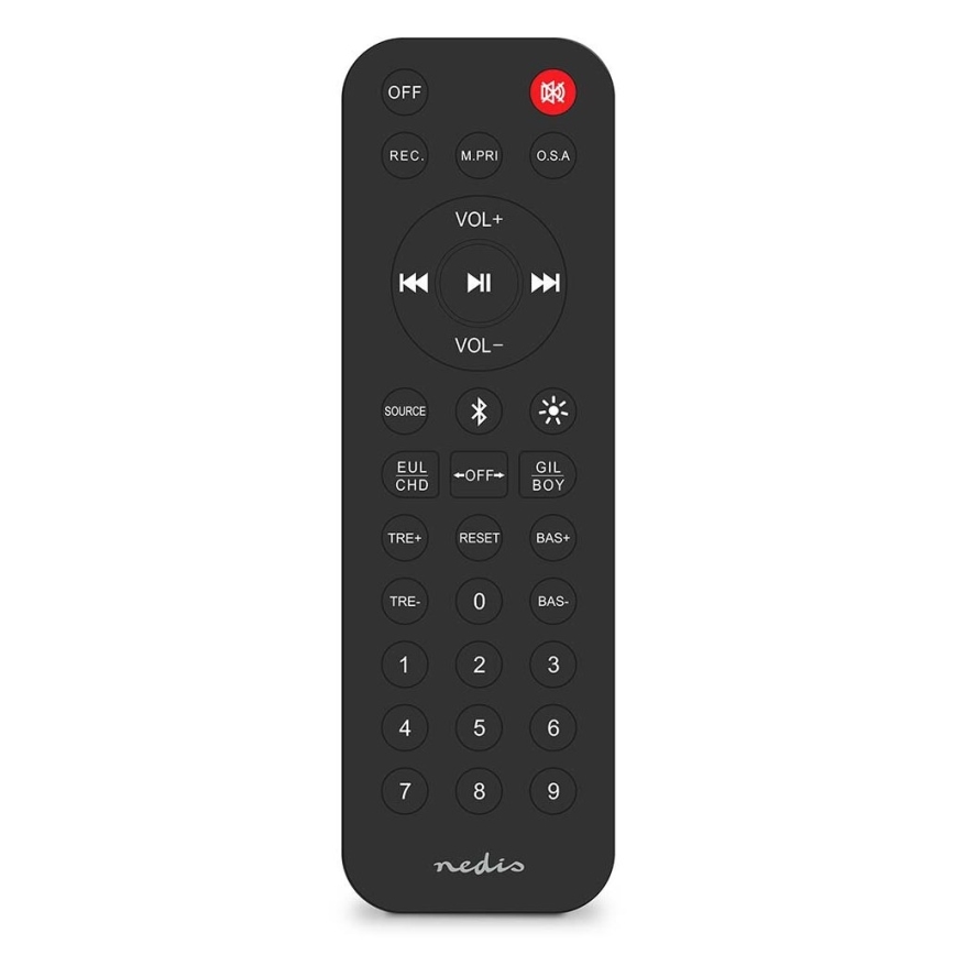 LED højtaler m. RGB-farver genopladelig 240W/4000 mAh + fjernbetjening
