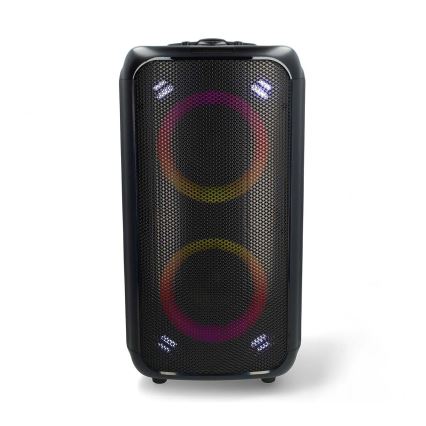 LED RGB Genopladelig højttaler 240W/4000 mAh + fjernbetjening
