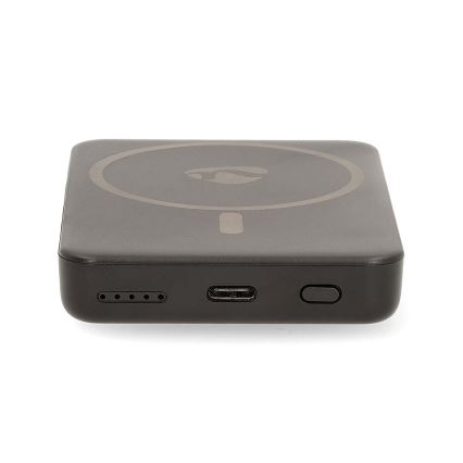 Nedis UPBKW15W5000BK - Powerbank 2-i-1 MagSafe 5000 mAh sort