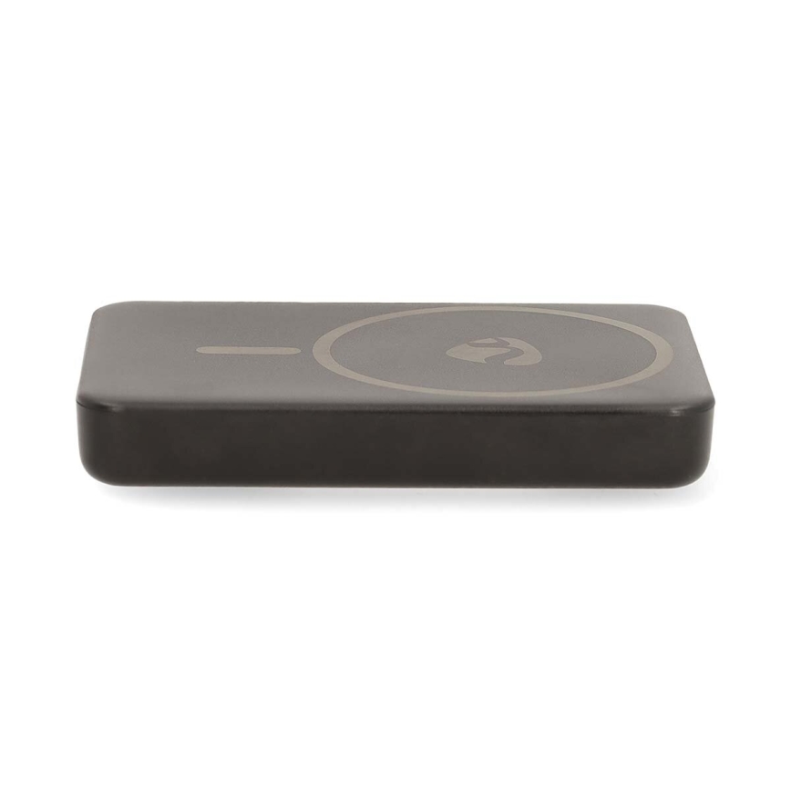 Nedis UPBKW15W5000BK - Powerbank 2-i-1 MagSafe 5000 mAh sort