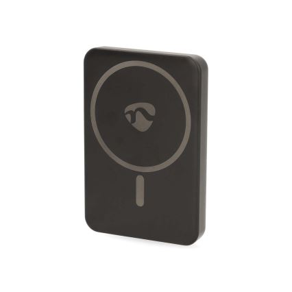 Nedis UPBKW15W5000BK - Powerbank 2-i-1 MagSafe 5000 mAh sort
