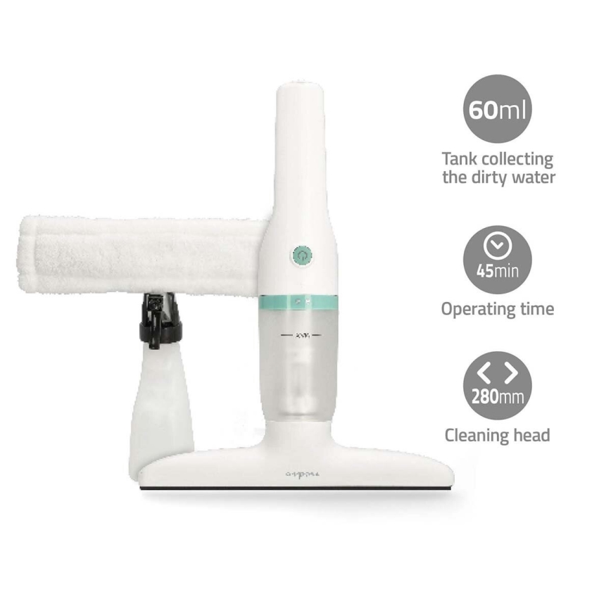 Genopladelig vinduesstøvsuger 12W/2200 mAh IPX4