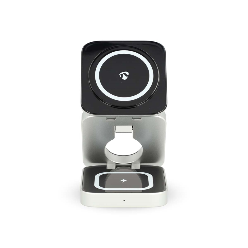Trådløs oplader 03.01.2001 15W sølvfarvet