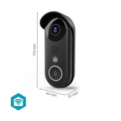 Intelligent SmartLife videodørklokke med bevægelsessensor – 5V, Full HD 1080p, IP54, Wi-Fi, Tuya