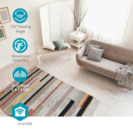 Smart kamera Smartlife 5V 3MP Full HD 1296p Wi-Fi